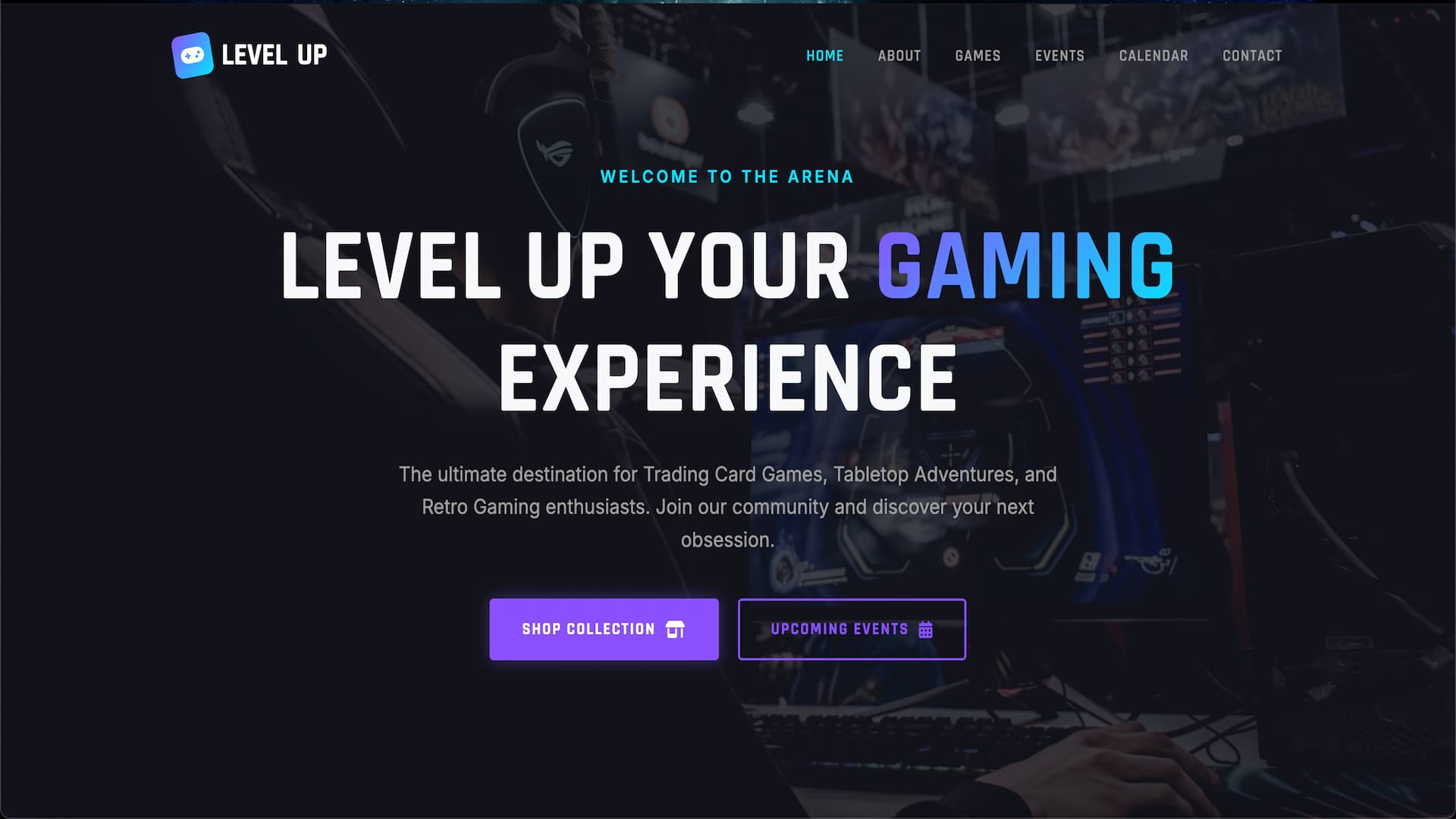 Hobby shop website project preview